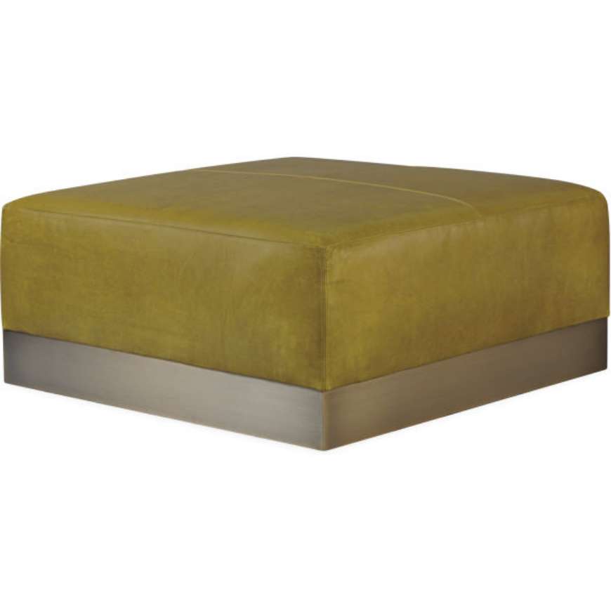 Picture of LEATHER COCKTAIL OTTOMAN      