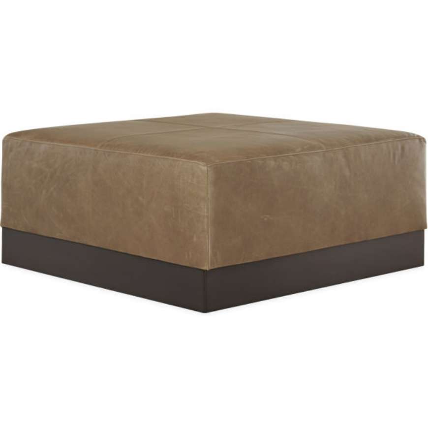 Picture of LEATHER COCKTAIL OTTOMAN      