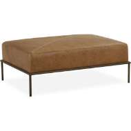 Picture of LEATHER COCKTAIL OTTOMAN      