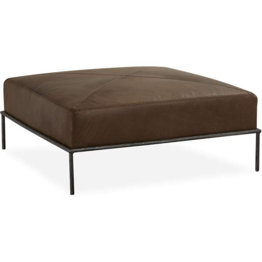 Picture of LEATHER COCKTAIL OTTOMAN      