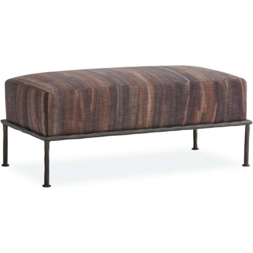 Picture of LEATHER COCKTAIL OTTOMAN      