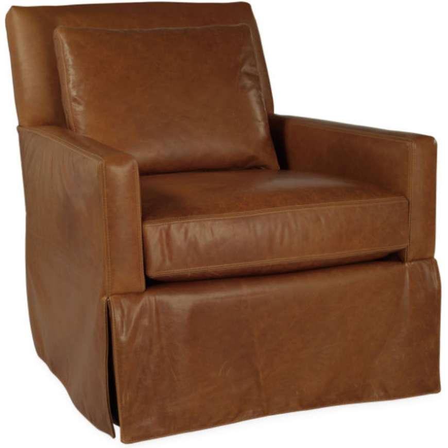 Picture of LEATHER SWIVEL GLIDER      