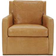 Picture of LEATHER SWIVEL GLIDER      