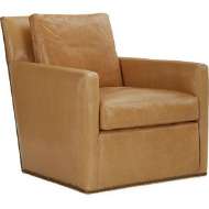 Picture of LEATHER SWIVEL GLIDER      