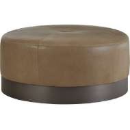 Picture of LEATHER COCKTAIL OTTOMAN      