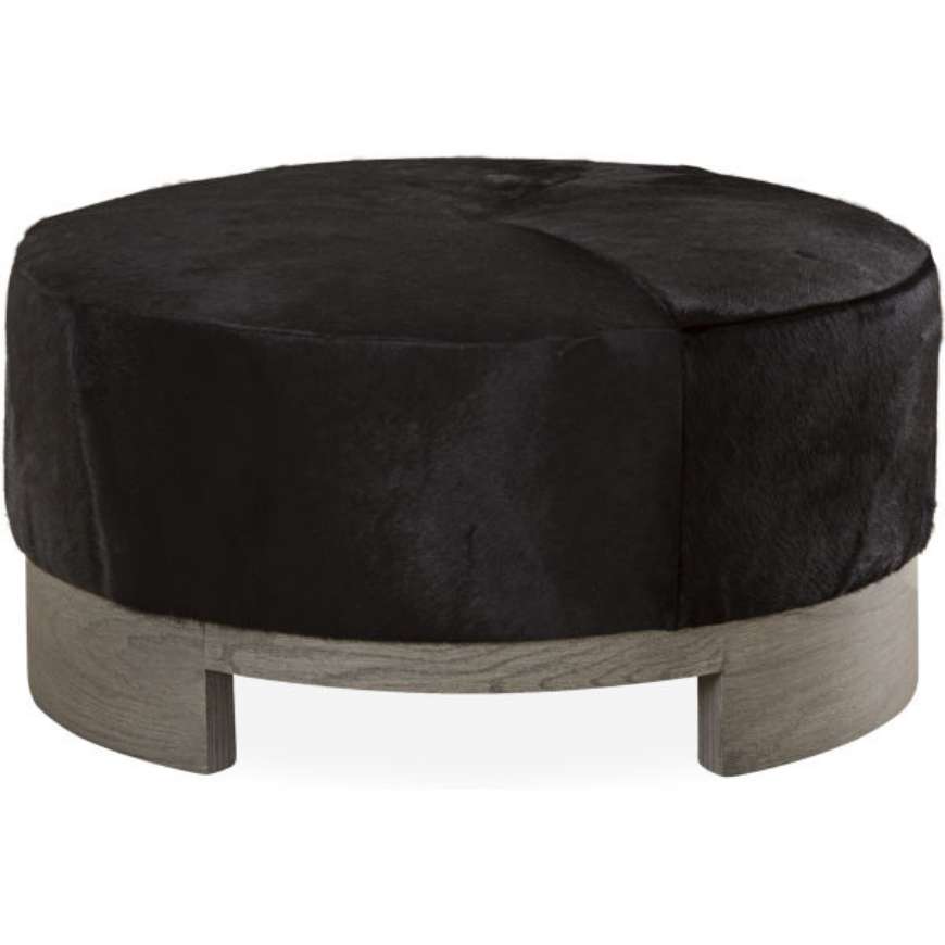 Picture of LEATHER COCKTAIL OTTOMAN      