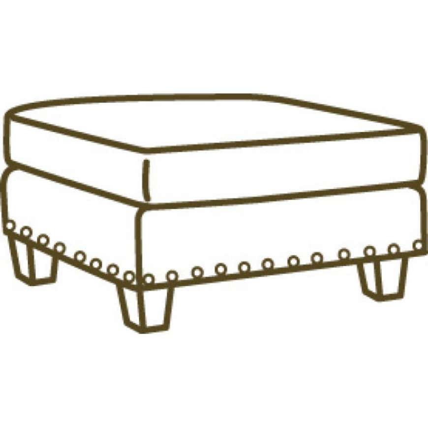 Picture of LEATHER OTTOMAN       