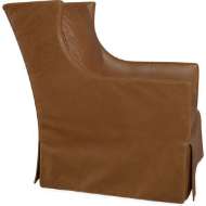 Picture of LEATHER SWIVEL GLIDER      