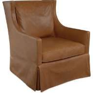 Picture of LEATHER SWIVEL GLIDER      