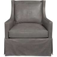 Picture of LEATHER SWIVEL GLIDER      