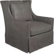 Picture of LEATHER SWIVEL GLIDER      