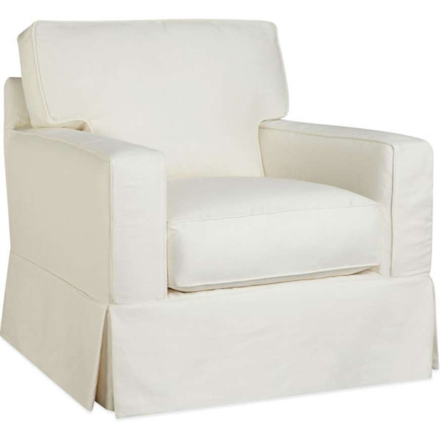 Picture of SLIPCOVERED SWIVEL CHAIR      