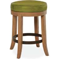 Picture of LEATHER SWIVEL COUNTER STOOL     