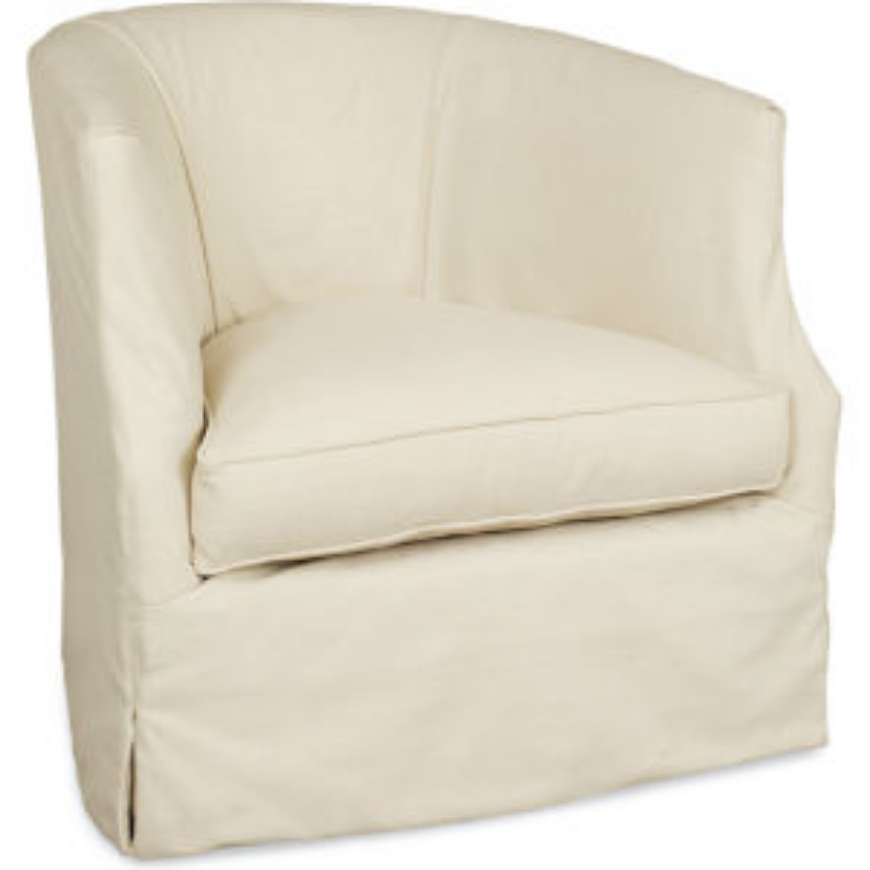 Picture of SLIPCOVERED SWIVEL CHAIR      