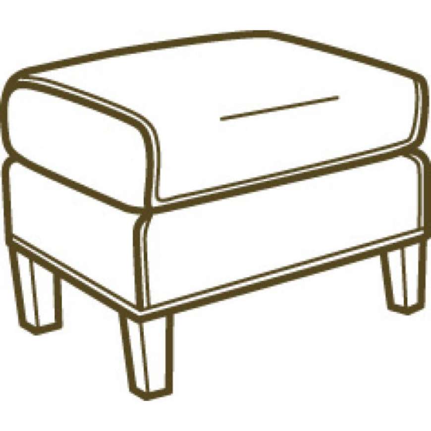 Picture of LEATHER OTTOMAN       