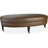 Picture of LEATHER COCKTAIL OTTOMAN      