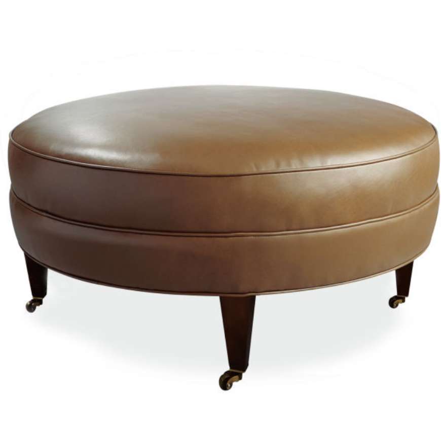 Picture of LEATHER OTTOMAN       