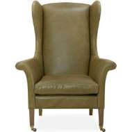 Picture of LEATHER WING CHAIR      