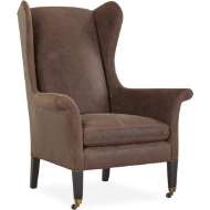 Picture of LEATHER WING CHAIR      