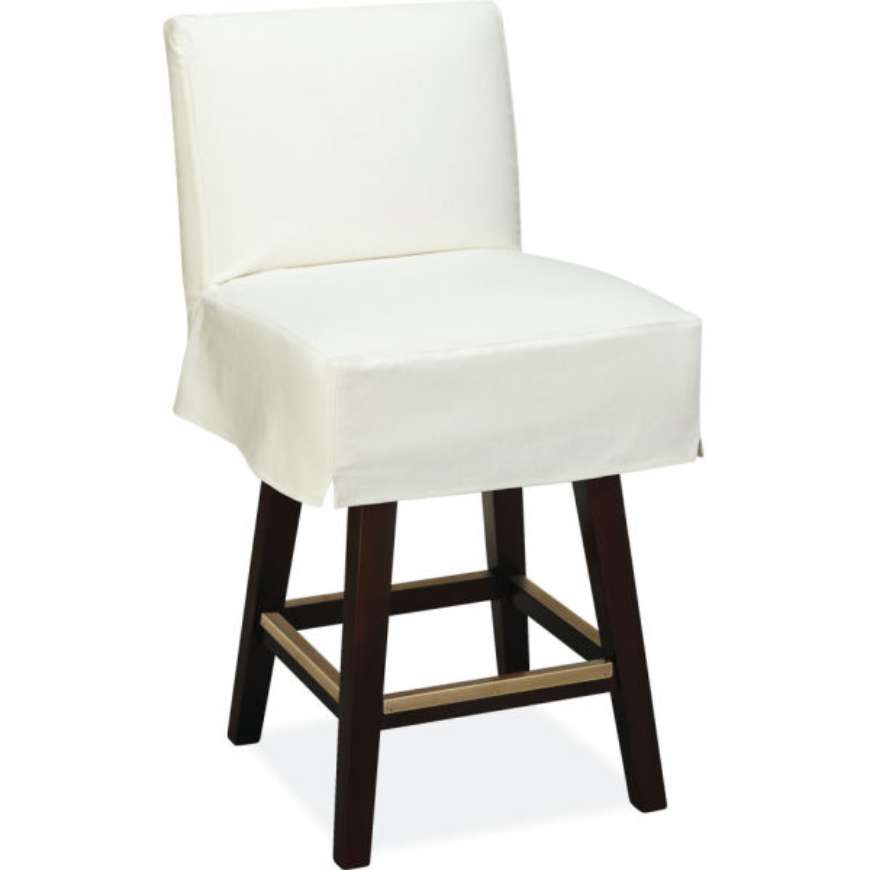 Picture of SLIPCOVERED SWIVEL COUNTER STOOL     