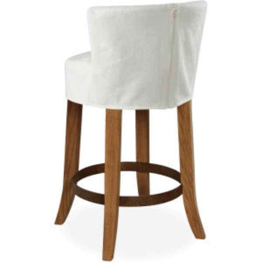 Picture of SLIPCOVERED SWIVEL COUNTER STOOL     