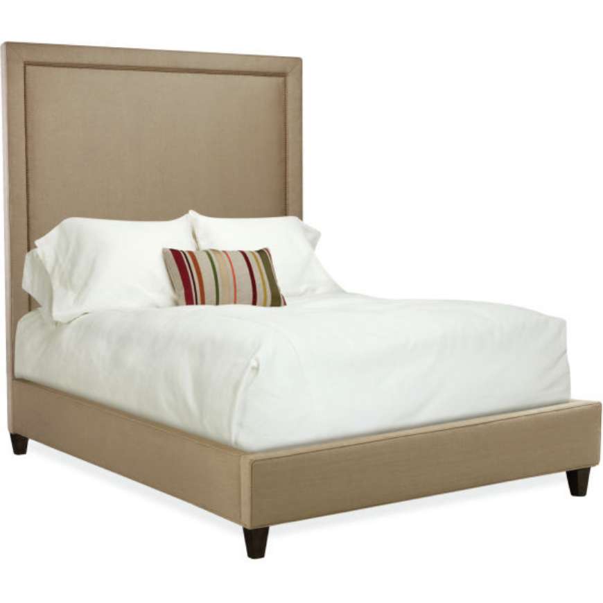 Picture of SQUARE HEADBOARD W/ RAILS - QUEEN SIZE  