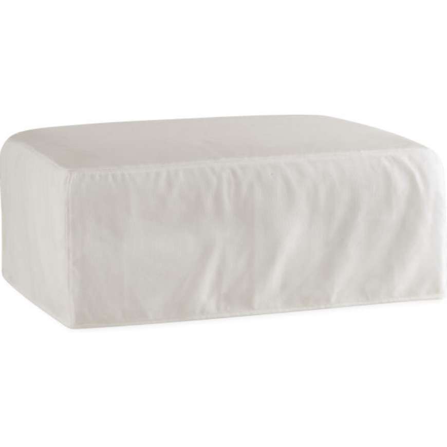 Picture of BODEGA BAY OUTDOOR SLIPCOVERED OTTOMAN    