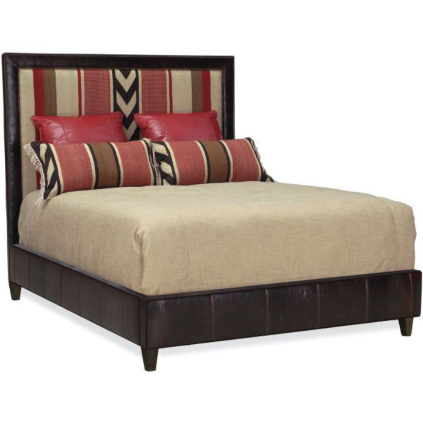 Picture of SQUARE HEADBOARD W/ RAILS - QUEEN SIZE  