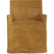 Picture of LEATHER SLIPCOVERED CHAIR      