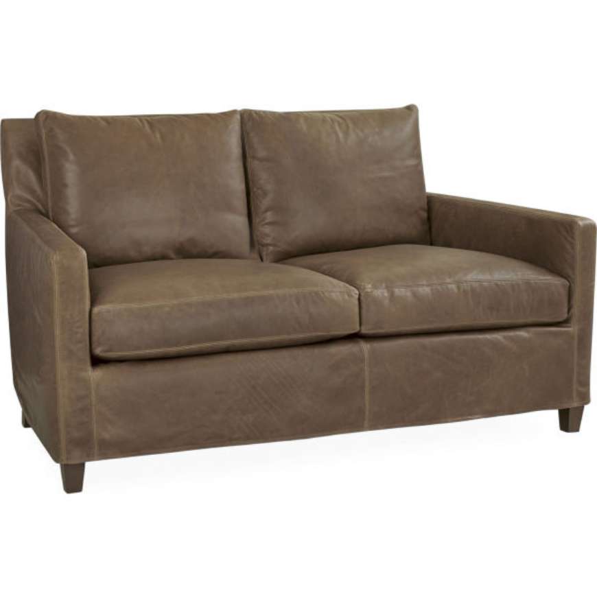 Picture of LEATHER SLIPCOVERED LOVESEAT      