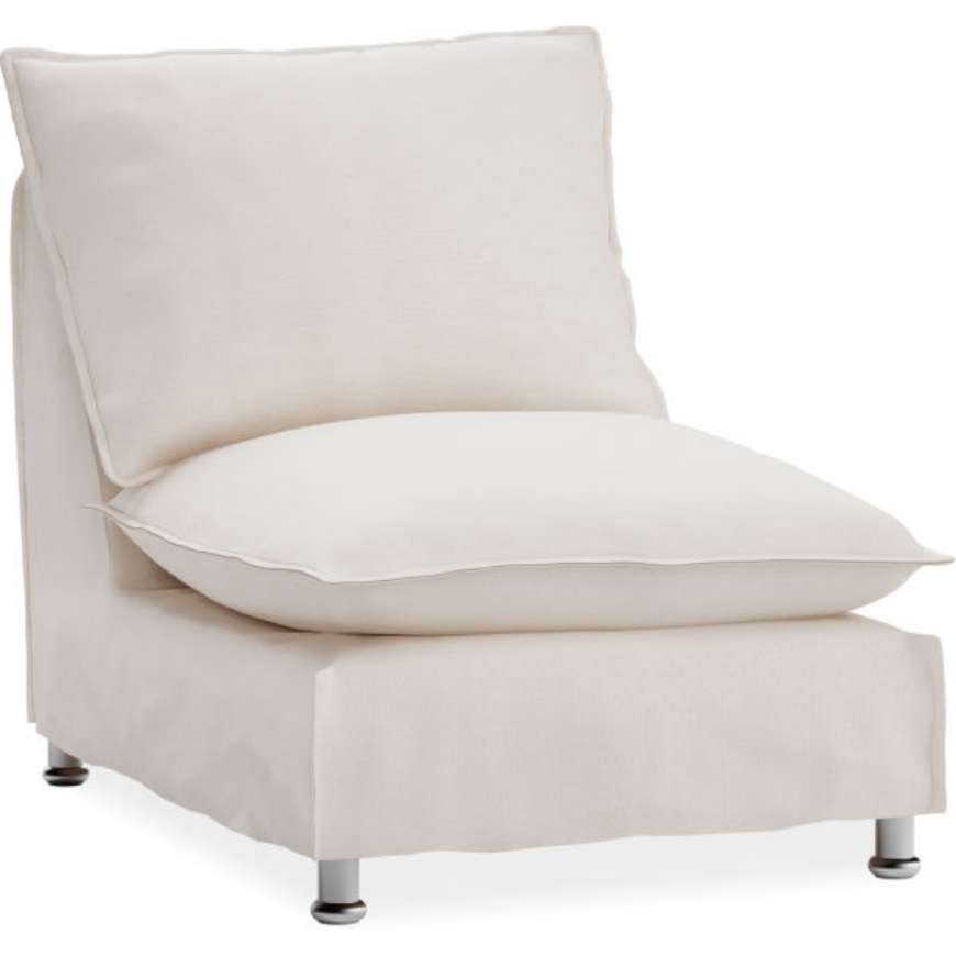 Picture of BAHA OUTDOOR SLIPCOVERED ARMLESS CHAIR    