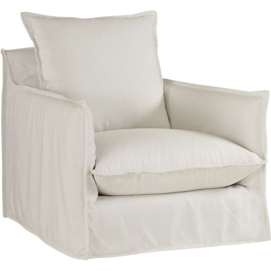 Picture of BAHA OUTDOOR SLIPCOVERED SWIVEL CHAIR    