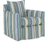 Picture of CYPRESS OUTDOOR SLIPCOVERED SWIVEL CHAIR    