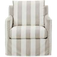 Picture of SEASIDE OUTDOOR SLIPCOVERED SWIVEL CHAIR    