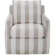 Picture of SEASIDE OUTDOOR SLIPCOVERED SWIVEL CHAIR    