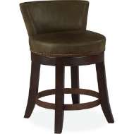 Picture of LEATHER SWIVEL STOOL      