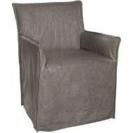 Picture of LEATHER SLIPCOVERED CHAIR      