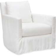 Picture of NANDINA OUTDOOR SLIPCOVERED SWIVEL CHAIR    