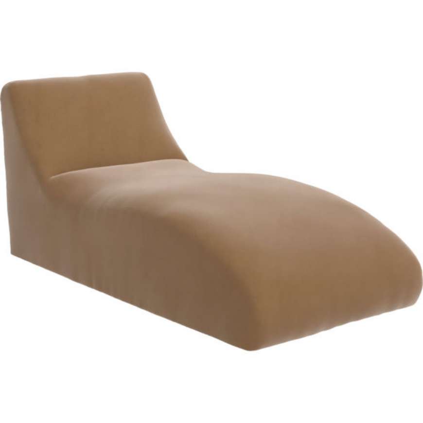 Picture of LEATHER ARMLESS CHAISE      