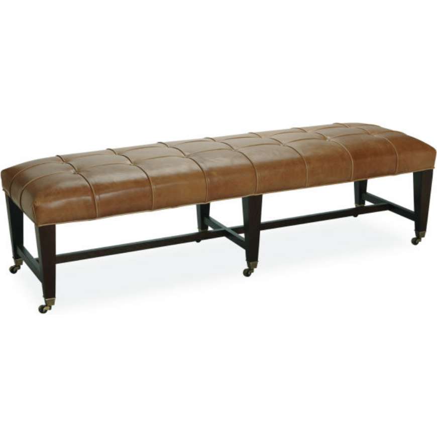 Picture of LEATHER COCKTAIL OTTOMAN      