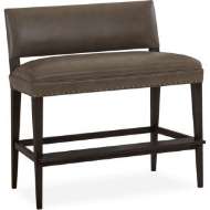 Picture of LEATHER AUGUST BAR BENCH     