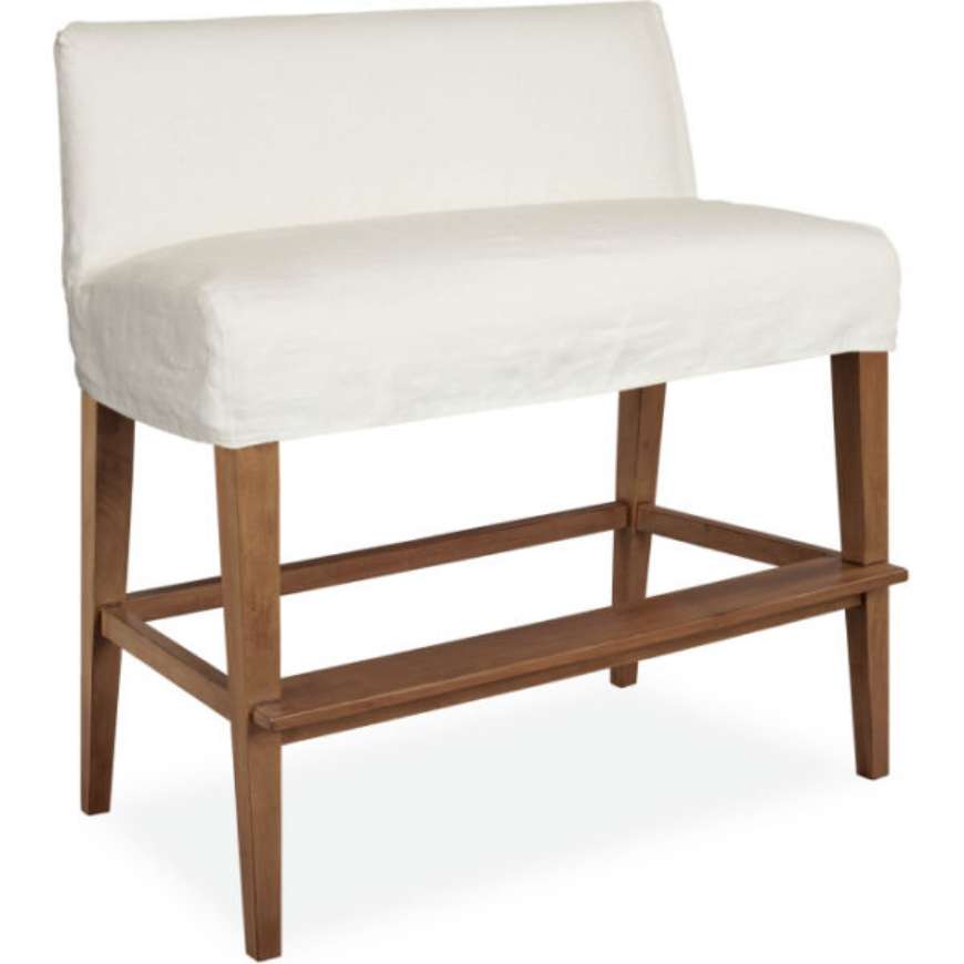 Picture of SLIPCOVERED DUAL SEAT BAR BENCH    