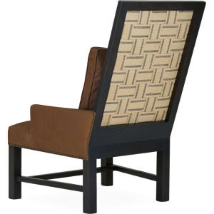 Picture of LEATHER WEBBED BACK CHAIR     