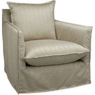 Picture of AGAVE OUTDOOR SLIPCOVERED SWIVEL CHAIR    