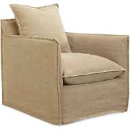 Picture of AGAVE OUTDOOR SLIPCOVERED SWIVEL CHAIR    