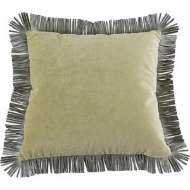 Picture of 3-INCH LEATHER FRINGE 20X20 SQUARE THROW PILLOW  