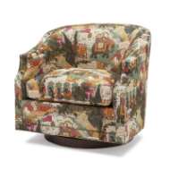 Picture of CARLY WOOD SWIVEL CHAIR