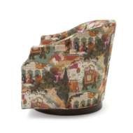 Picture of CARLY WOOD SWIVEL CHAIR