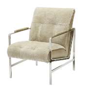 Picture of JADA TUFTED CHROME CHAIR