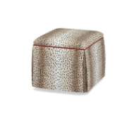 Picture of LILY SKIRTED STORAGE OTTOMAN